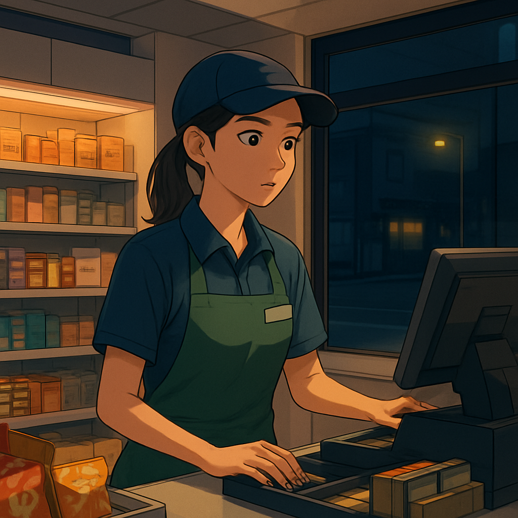 야간 알바 구인 이미지