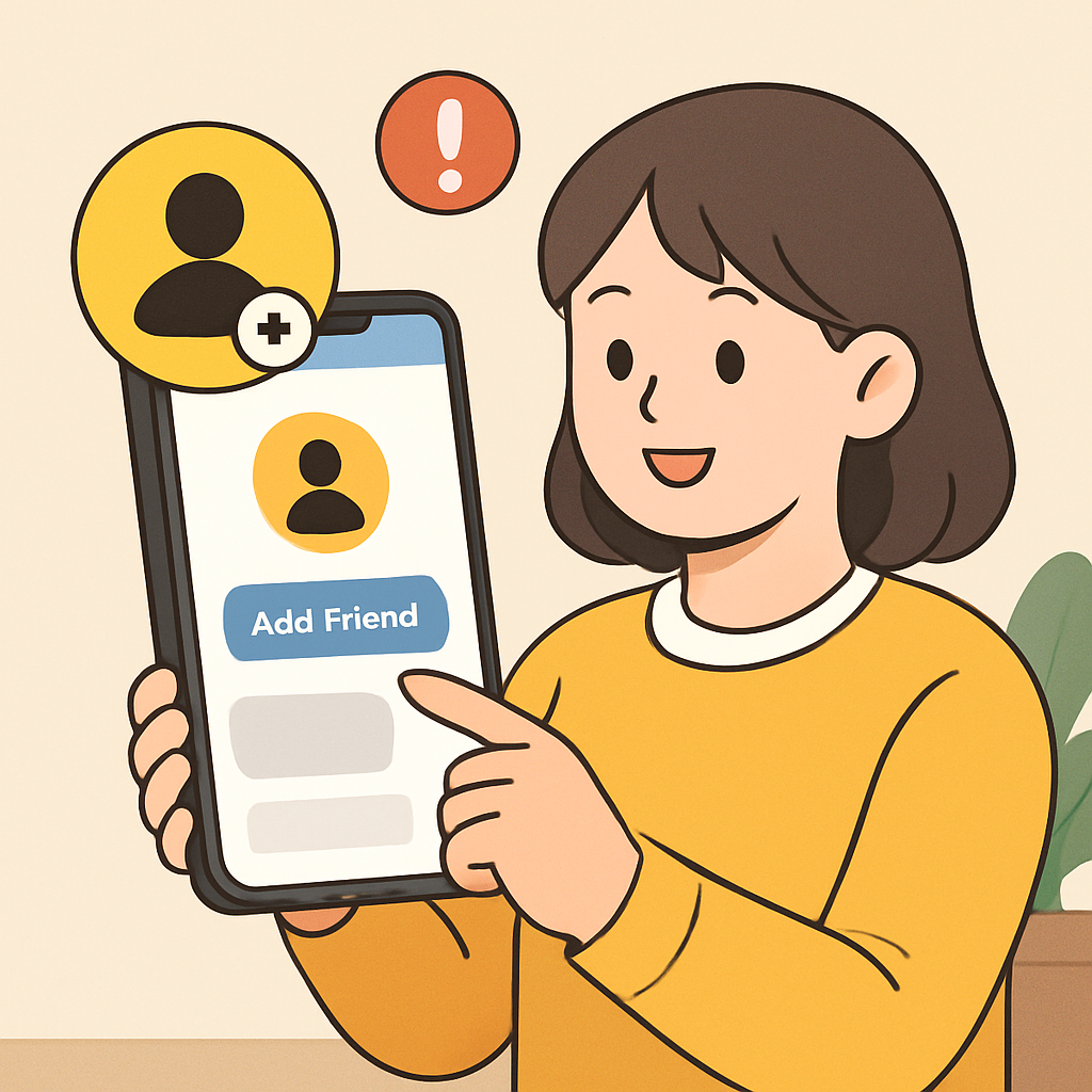 카카오채널 친구추가 요령 및 주의사항 이미지